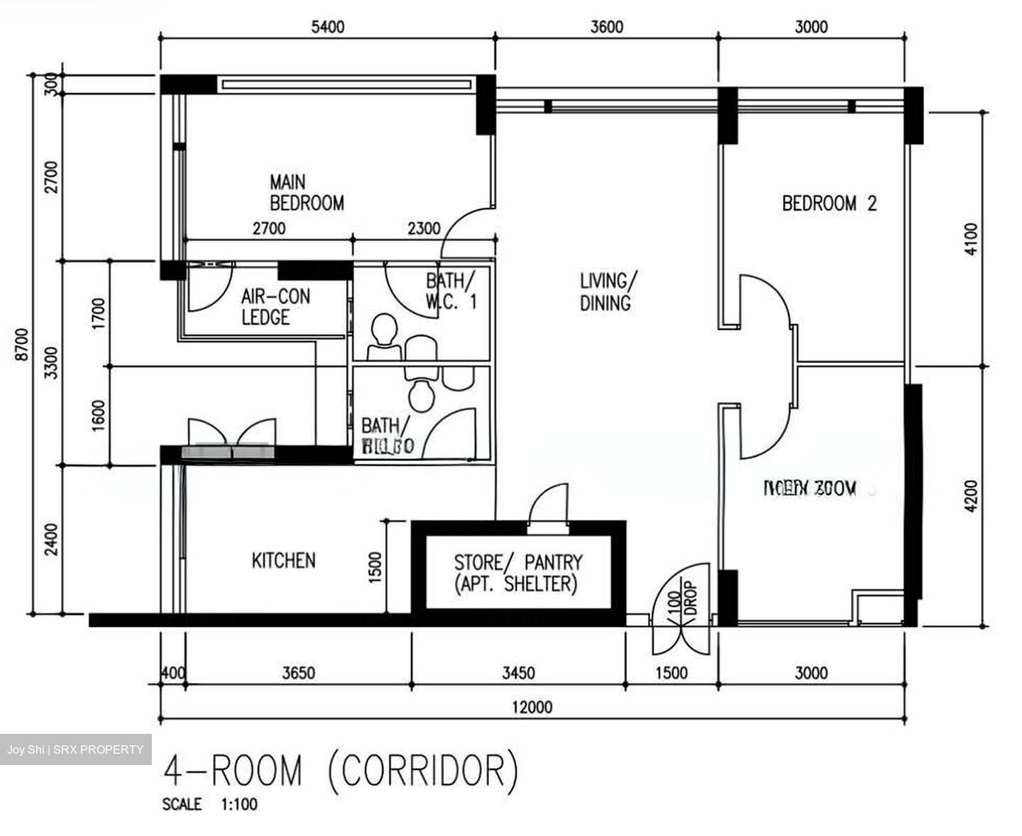 Blk 554 Woodlands Drive 53 (Woodlands), HDB 4 Rooms #538585381